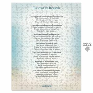 Puzzle-poème « Restent les Regards » – ARTICUM