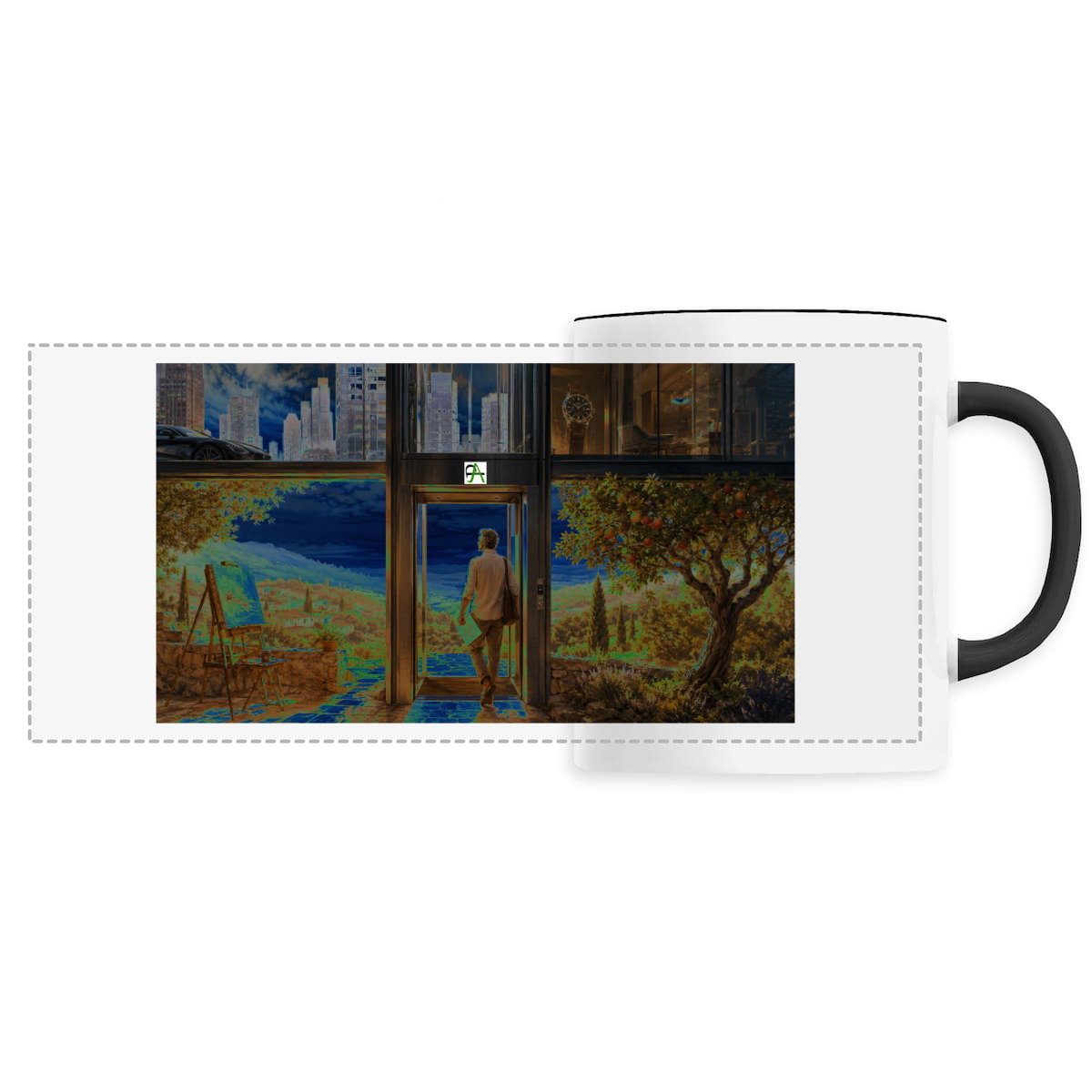 Mug céramique - Panoramique Partageos Univ