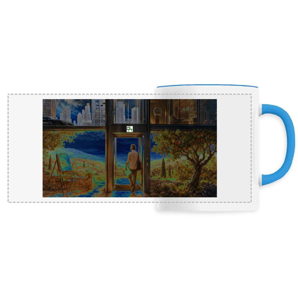 Mug céramique - Panoramique Partageos Univ
