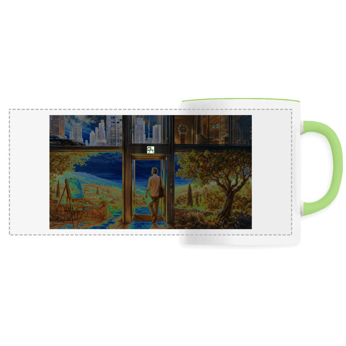 Mug céramique - Panoramique Partageos Univ