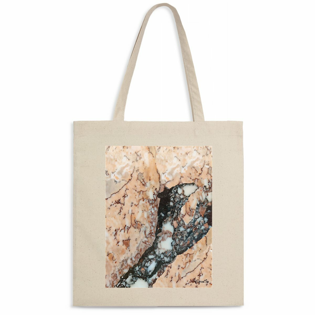 Tote bag bio « Marbrificotage – Instant figé » – CarollIn | Partageos