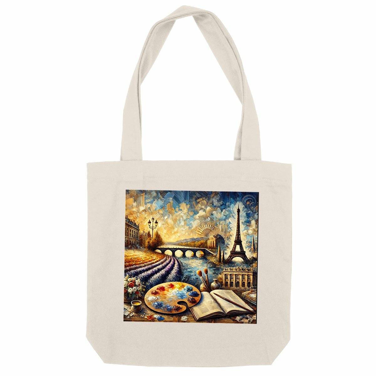 Tote bag épais « Paris en couleurs » – Cécile D. | Partageos