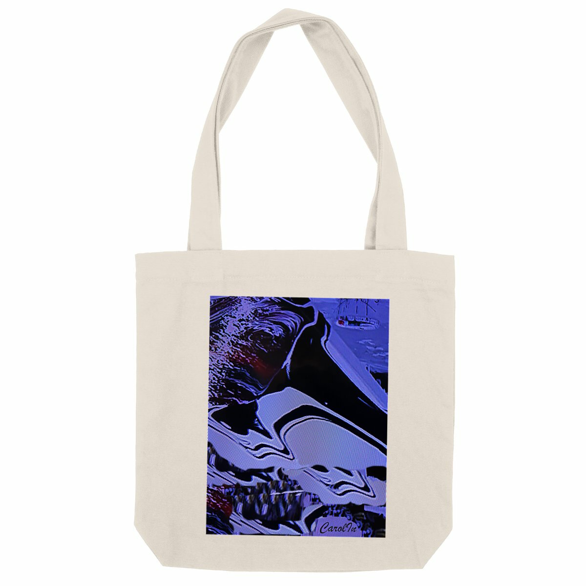 Tote bag épais « Vibrations bleues » – CarolIn | Partageos