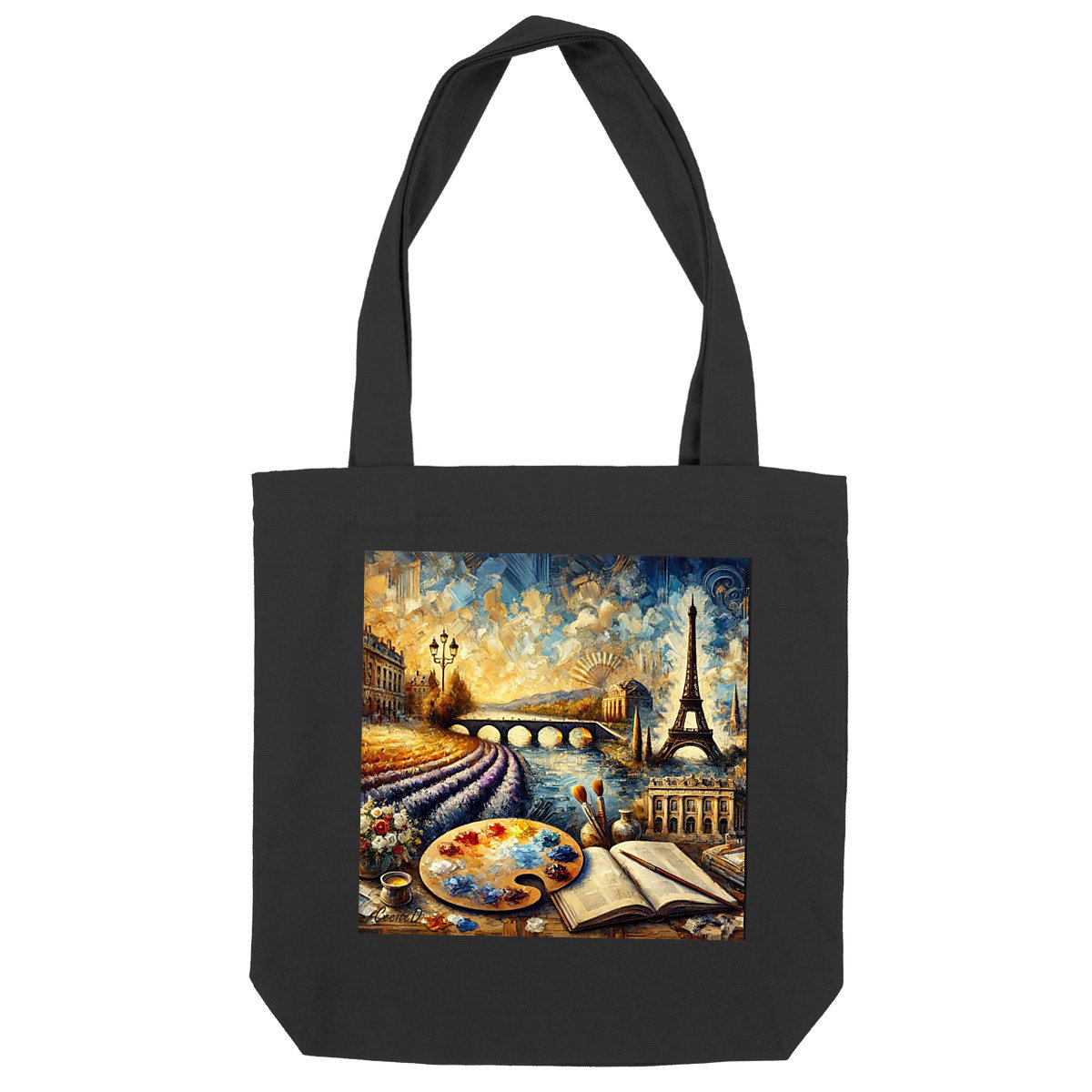 Tote bag épais « Paris en couleurs » – Cécile D. | Partageos