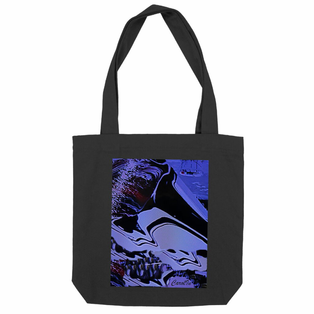 Tote bag épais « Vibrations bleues » – CarolIn | Partageos