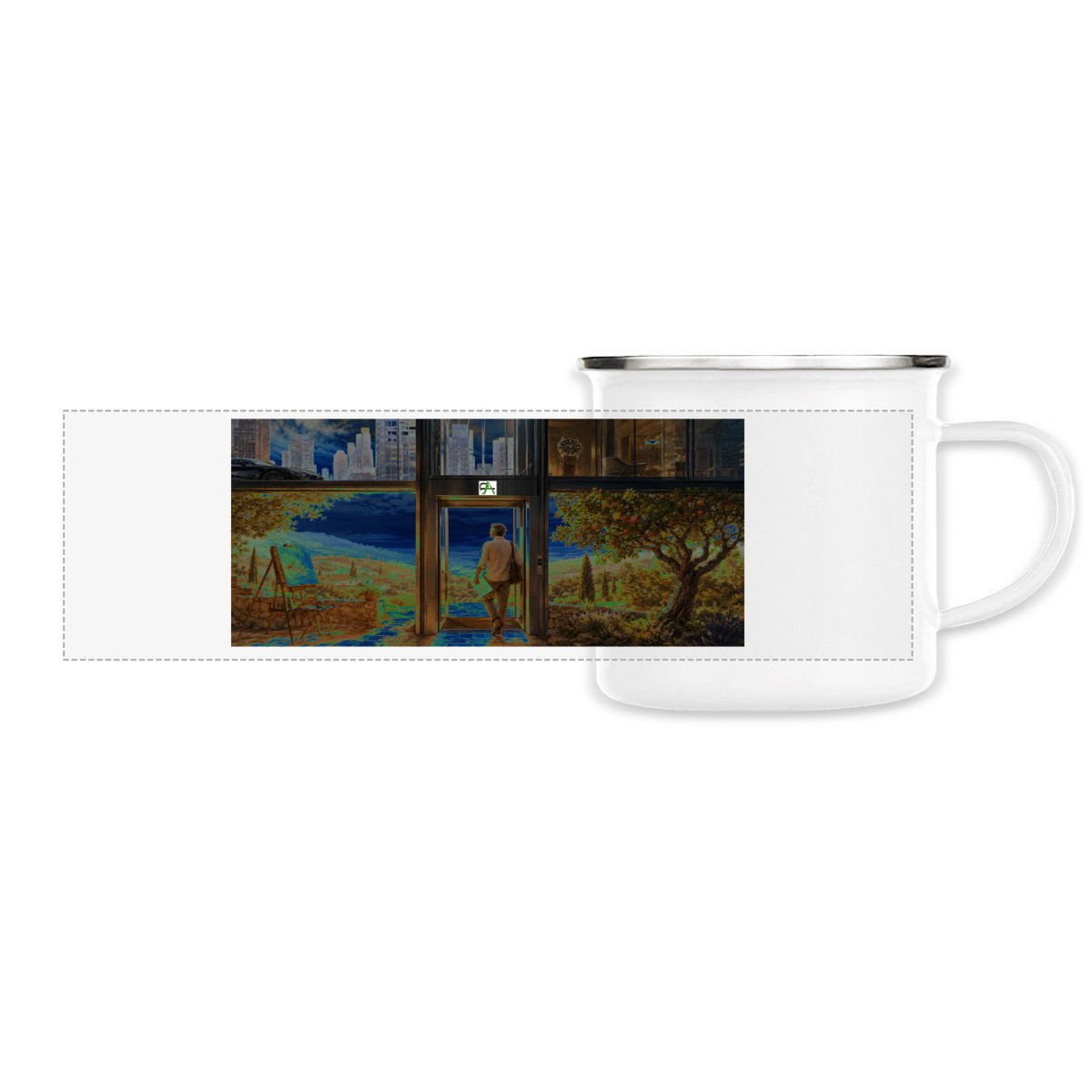 Mug metal - Panoramique Partageos Univ