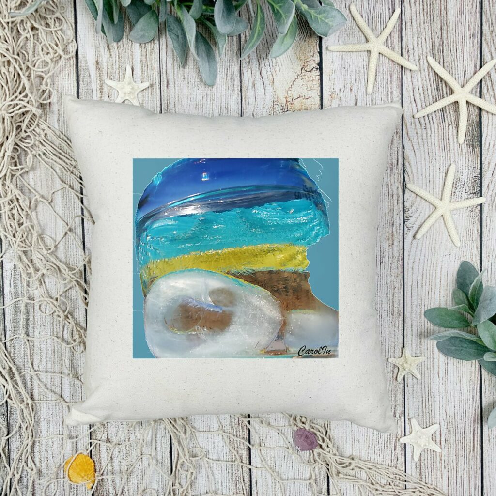 Coussin artistique « K-ICE » – CarollIn | Partageos