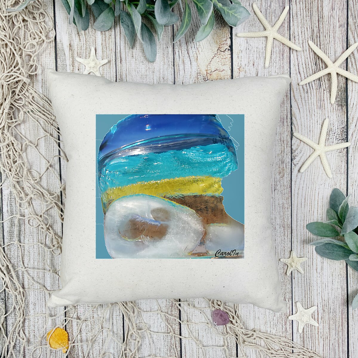 Coussin artistique « K-ICE » – CarollIn | Partageos