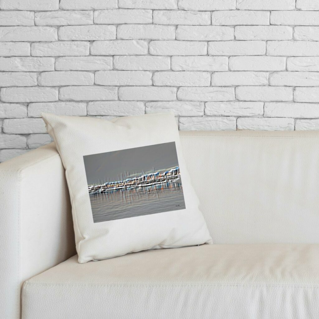 Coussin artistique « Paisible » – CarollIn | Partageos
