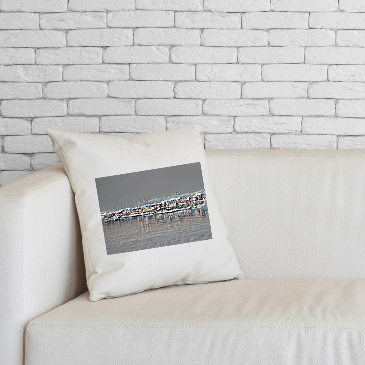 Coussin artistique « Paisible » – CarollIn | Partageos